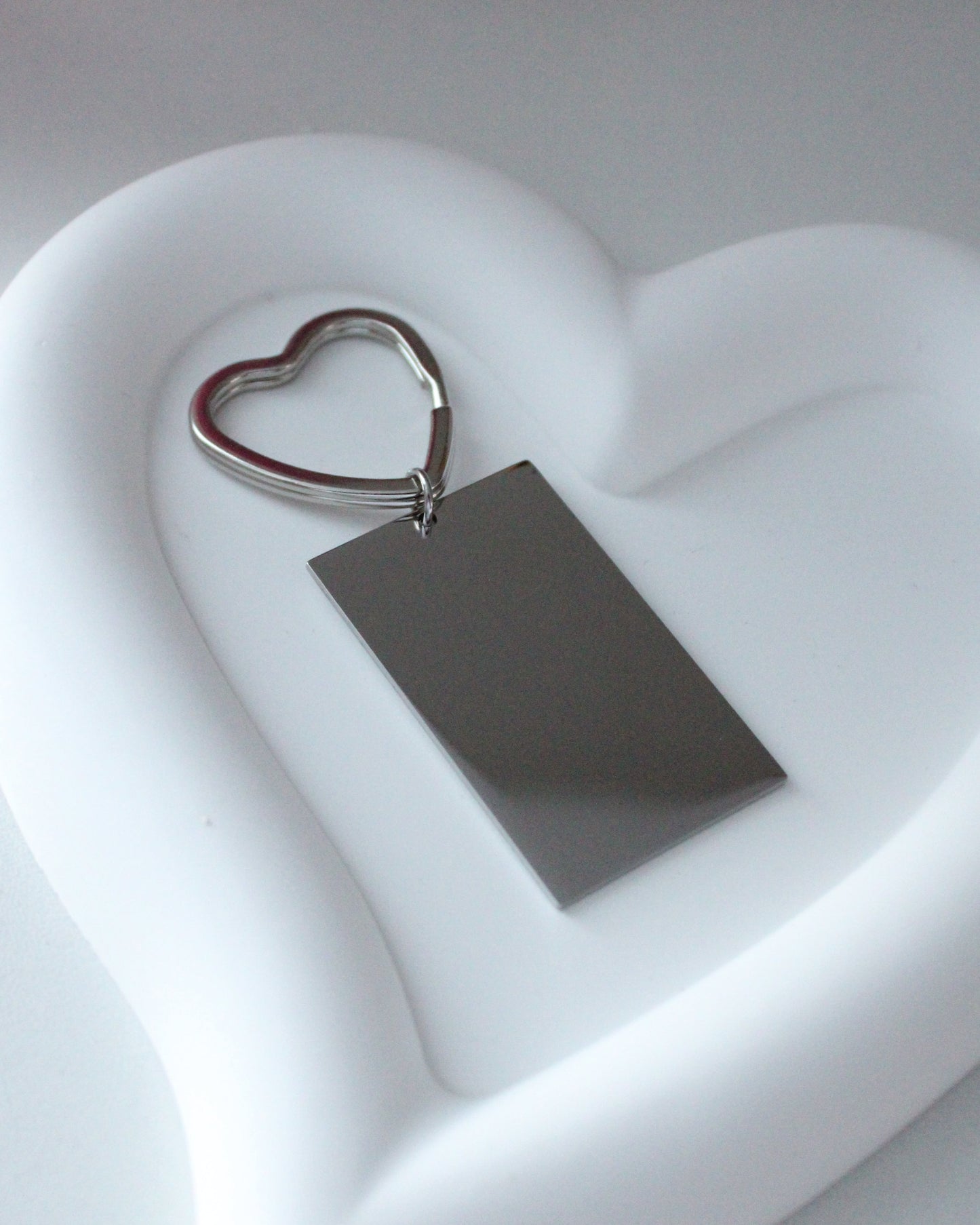Silver Heart Keychain