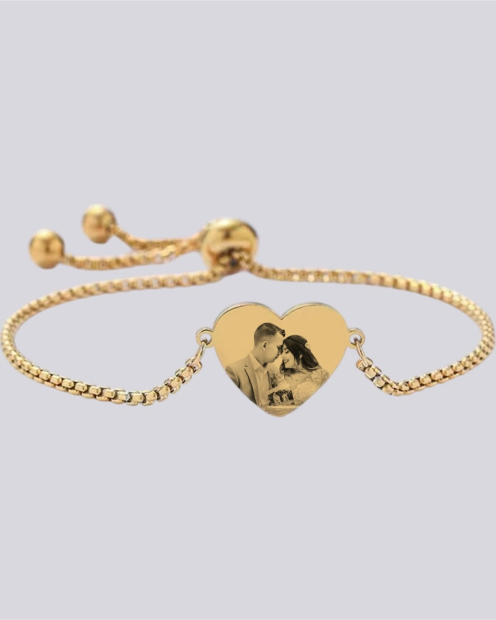Personalized Heart Bracelet