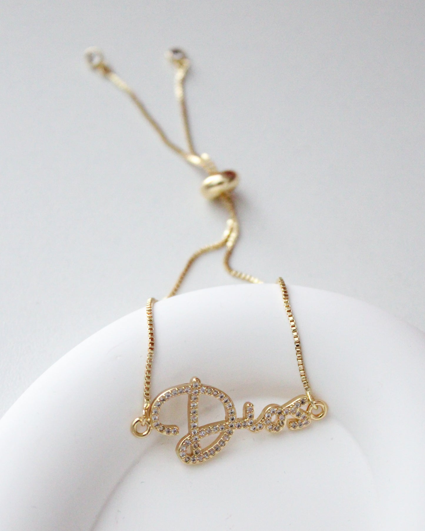 Adjustable faith bracelet