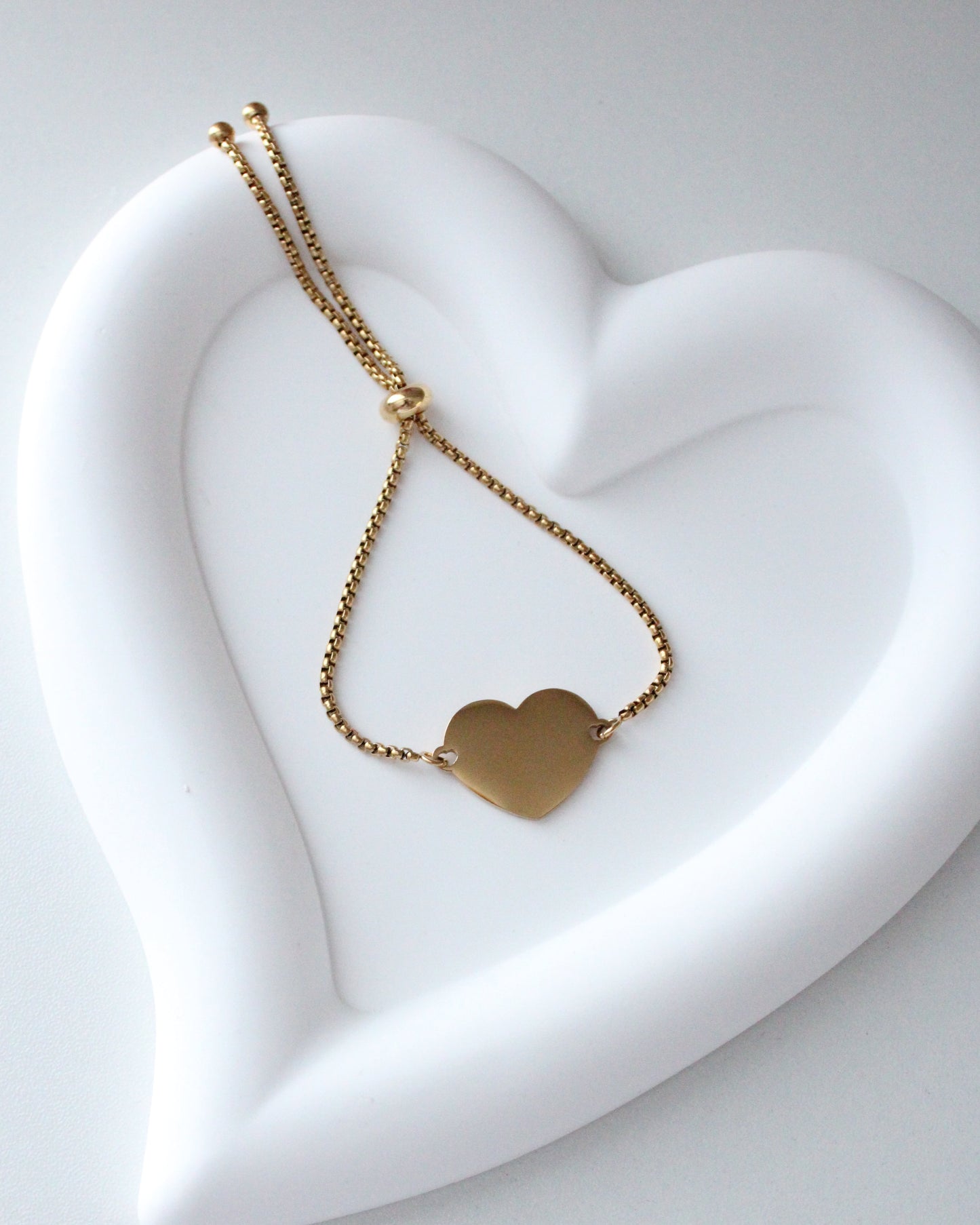 Personalized Heart Bracelet