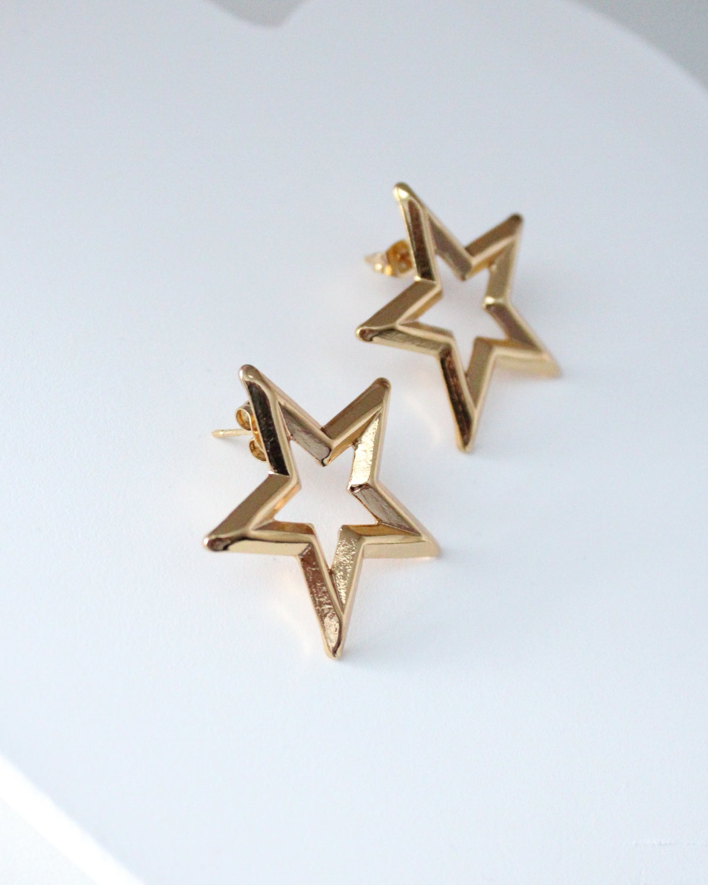 Large Star Earrings