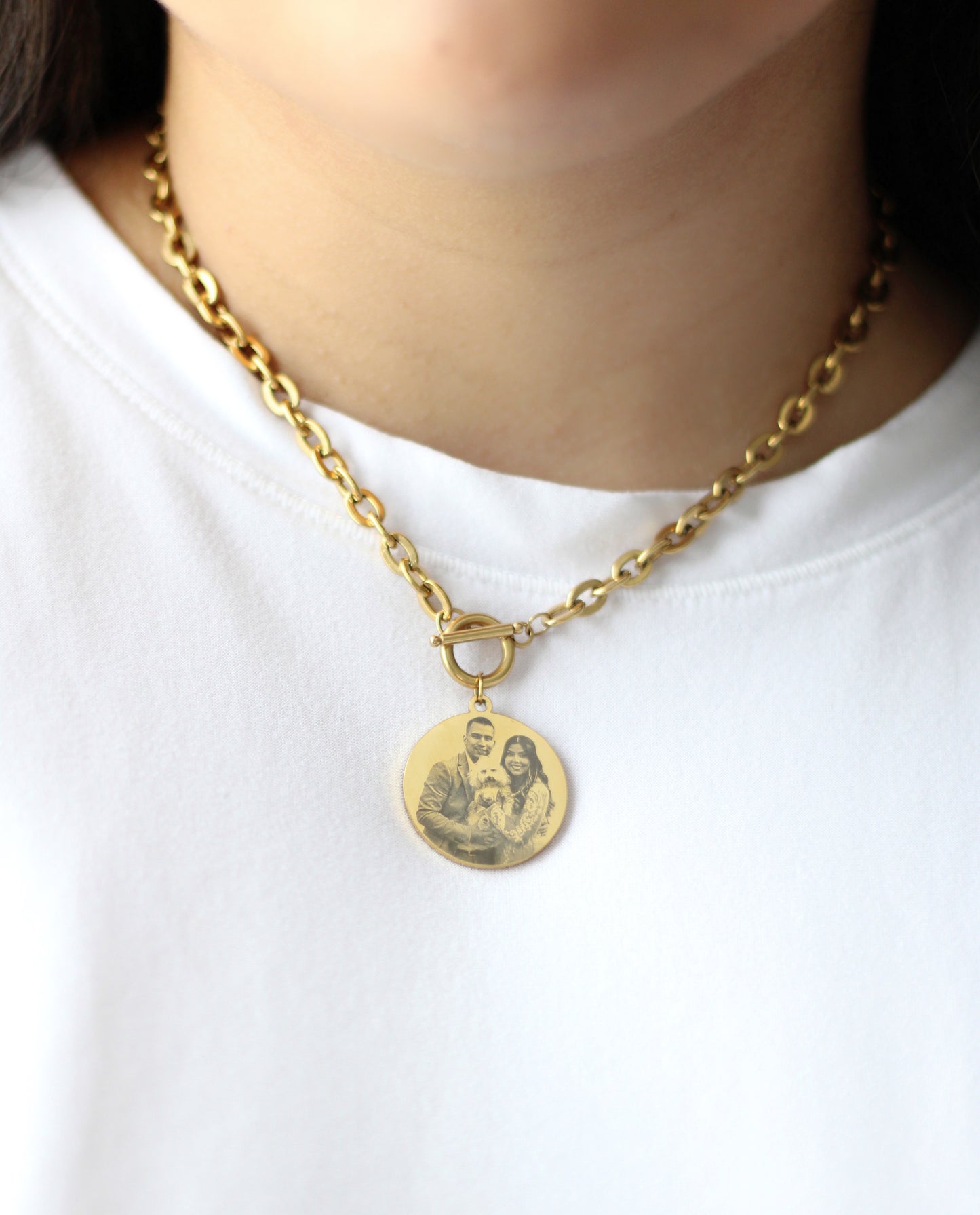 Personalized Photo Necklace Limited Chain Edition